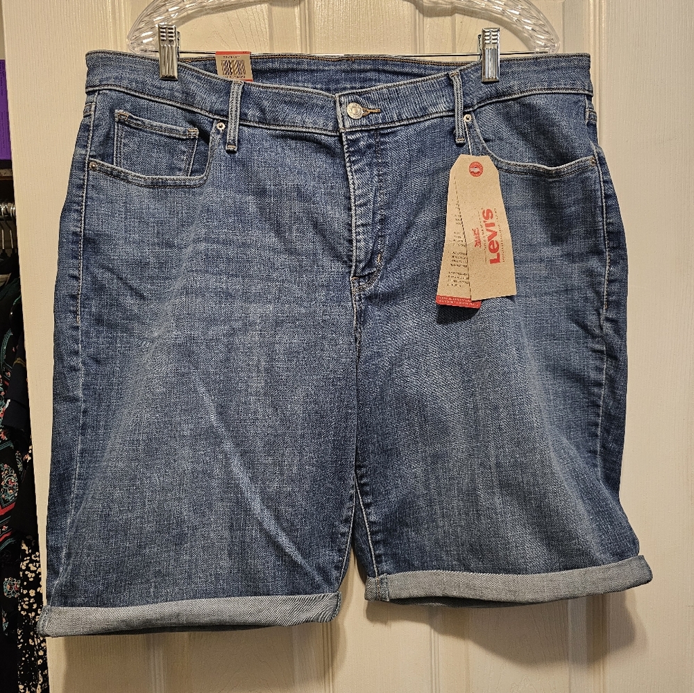 Levi's mid-rise denim shirts, 22W, NWT